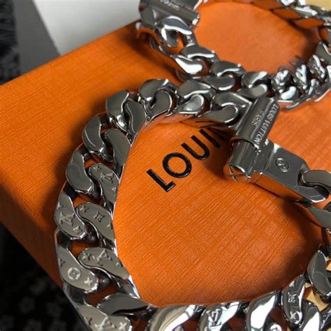 silver cuban link bracelet louis vuitton replica|[W2C] LV Cuban link silver bracelet : r/FashionReps .